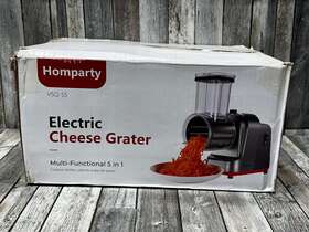 Vsq-s5 Homparty Electric Cheese Grater 250w Professional Slicer Shredder