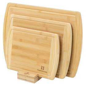 Hw0103 Homwoody Premium Bamboo Cutting Board- Set 3 Serving Board/charcuterie Boards-