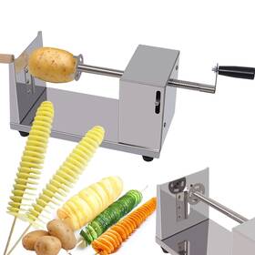 Hoqqf 754302162422 Twisted Potato Slicer Cortador De Papas En Espiral Tornado Curly Fry Cutter
