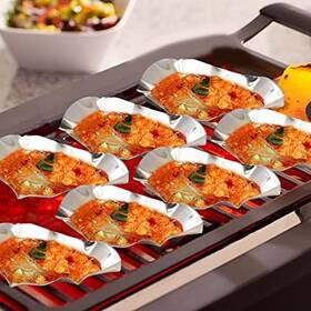 Lmq237 Hoypeyfiy 24pcs 304 Stainless Steel Oyster Shells Grilling For Cooking Oy