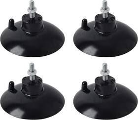 Hstech 313087796774 4 Pcs Black French Fry Suction Cup Feet Compatible With Industrial Comm