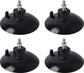 Hstech 742089995982 4 Pcs Black French Fry Suction Cup Feet Compatible With Industrial