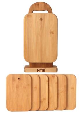 Htb-05 Htb 970584363485 Bamboo Cutting Board Set For Kitchen Small Boards With Holder Serving