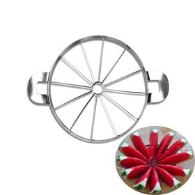 Hua 788125938186 Heavy Duty Watermelon Slicer Full Body Stainless Steel Fruit Cutter Kitchen