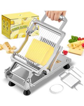 Huanyu 313098597575 Cheese Slicer Commercial Block Cheeses Cutter Board With 316 Stainless St