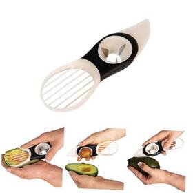 Fruitslicer1 Huizhou Meka Technology Co. Ltd. Avocado Fruit Slicer Pitter 3 In 1 Banana Dragon Peach Pear Passionfruit