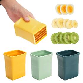 Hundop 768523946945 Fruit Slicer Cup Strawberry Cutter Egg Banana Chopper Creative Kitc