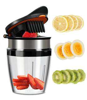 Hundop 768561515400 Fruit Slicer Cup Strawberry Cutter Egg Banana Chopper Creative Kitchen