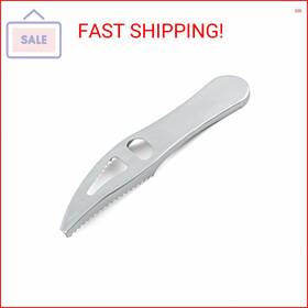 Hur-46a Hurricane Durable Fastftn Easy Serrated Edge Fish Scaler