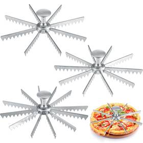 Dun-hushee-209 Hushee 3-piece Cake And Pie Marker Set 8/10/12 Slice Divider Aluminum Alloy