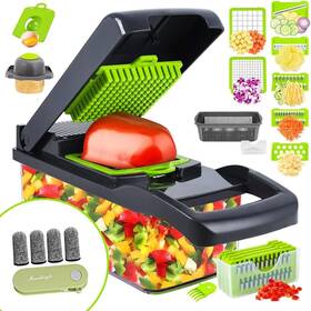 Qcq001 Hyw Vegetable Chopper Multifunction 19-in-1 Food Onion Green