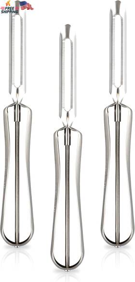10220-parent  Inc Jonas Vegetable Peelers 3-pack Stainless Steel Carrot Potato Ergonomic