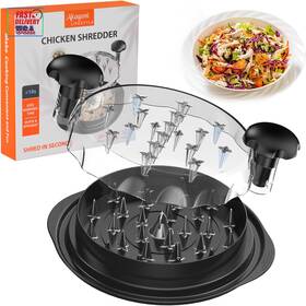 10ftftchicken Industries Llc S1231 Upgrade Chicken Shredder Tool Twist With Transparent Lid