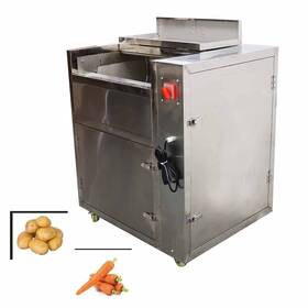 033202 Intbuying Heavy-duty Electric Potato Peeling Machine Brush Roll Clean Machine44lb Capacity