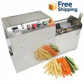 153-236-a Intbuying Automatic Carrot Potato Strips Cutting Machine Commercial Vegetable Slicer Cutte