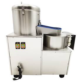 36057008 Intbuying 110v Electric Stem And Root Fruit Vegetable Washing Peeling Cutting Machine