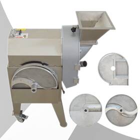 56-056084 Intbuying 110v 1hp Fruit And Vegetable Slicing/shredding/dicing Cutter Machine 300-800kg/h