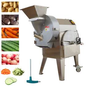 Int-056084 Intbuying 110v Stainless Steel Single Head Fruit Vegetable Slicing/shredding/dicing Cutter