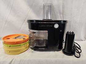 10270bk Intertek Curtis Stone 6-cup Electric Mandolin Slicer Model - Black With Attachments