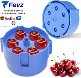 Pitter-blue01 Ipaclo Cherry Pitter Tool Pit Remover - Quick Release Multi-cherry Seed Blue