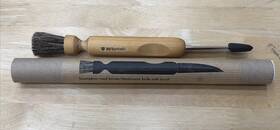 Iris Hantverk 312511005539 Mushroom Hunting Knife Brush Birchwood Handle And Horsehair Foraging