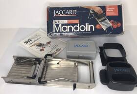 20044 Jaccard Professional Mandolin Stainless Steel Slicer Grater 7 Blades Safe #20044