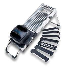 Jaccard 753392200410 Slicer Mandolin / 7 Blades Full Size Stainless Steel