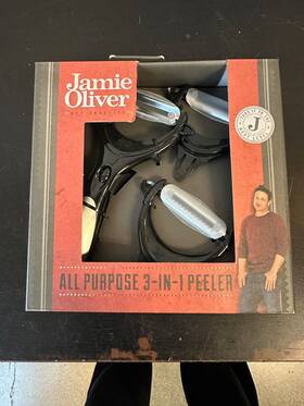 Jamie Oliver 054067610009 All-purpose 3-in-1 Peeler For Vegetables And Fruits