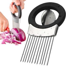 Jayvar 445021068043 Onion Holder For Slicing Cutter Vegetable Chopper Stainless Steel