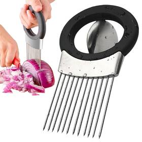 Jayvar 719645392011 Onion Holder For Slicing Cutter Vegetable Chopper Stainless Steel Tom
