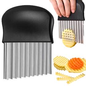 Jayvar 732767502175 Crinkle Cutter French Fry For Potatoes Stainless Steel Carrot Chip Vegetable