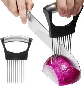 Slicing072 Jayvar Onion Holder For Slicing Vegetable Cutter Potato And Tomato Avocados Slicer
