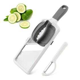 17258676109956 Jianwei Multi Handheld Mandoline Slicer With Adjustable Stainless Steel Blade Food