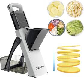 Jinshome 313113579548 Upgrade Safe Mandoline Slicer Plus Vegetable And Food Chopper Adjustable