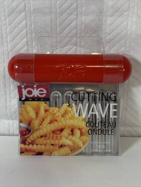 Joie 067742138880 Msc Cutting Wave Stainless Steel 18/8 Crinkle Cut Fries Vegetable Garnish