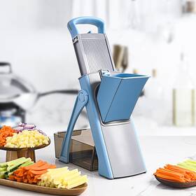 Jc-03-blue Jonscook Safe Mandoline Slicer For Kitchen Vegetable Chopper Veget