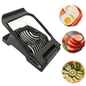 Fs-001 Jormey Egg Slicer For Hard Boiled Eggs Heavy Duty Aluminium Cutter Strawberry
