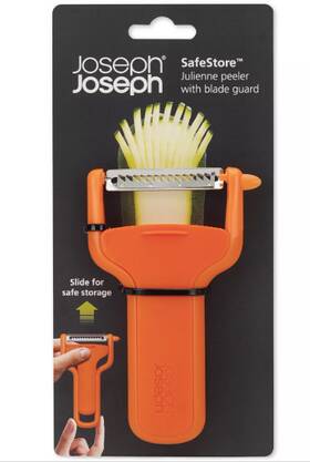 20168 Joseph Safestore Julienne Peeler With Blade Guard Orange New