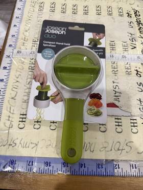 20205 Joseph Spiro Duo Compact Hand-held Spiralizer Quick Easy To Use And Clean