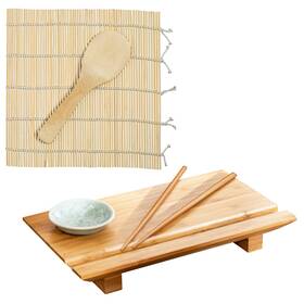 Jck009 Joyce Chen 2-piece Sushi Making Set Includes Board And Roller With Rice Paddle