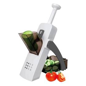 Js Gourmet 621139991047 Safe Mandolin Slicer For Kitchen With Built-in Stainless Steel Bla