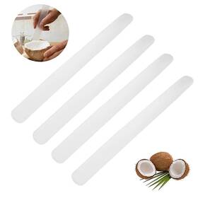 Juroicessry 792483946486 4 Pcs White Coconut Opener Meat Scraper Soft And Flexible Egg