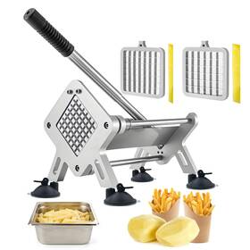 Jxr02 Jxrlbhkuaj Professional French Fry Cutter Heavy Duty Stainless Steel Potato Slicer