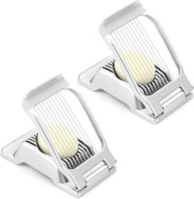 Kaddishop 445033553575 2 Packs Stainless Steel Wire Egg Slicer For Hard Boiled Eggs Silver Color Ka