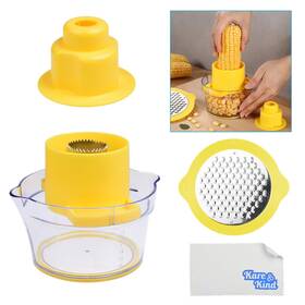 4-in1 Kare & Kind 700253429596 Corn Cob Stripper Peeler For On The C