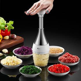 Kawphaqu 643708858186 Vegetable Chopper Stainless Steel Quick Slice Manual Food
