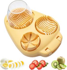 Jdqpq-y0930 Kcmosgi 3 In 1 Boiled Egg Slicer Stainless Steel For Hard Eggs
