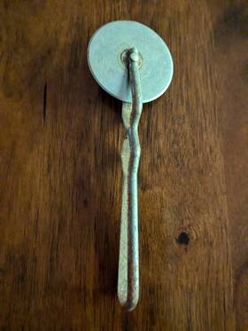 Rs29 Keberry Vtg Stainless Steel Pizza Cutter See Pics For Details