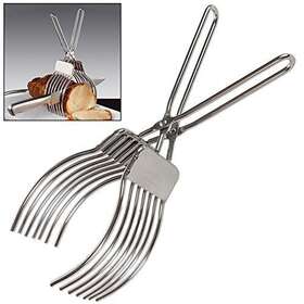 Keissco 712492572438 Stainless Steel Roast Beef Cutting Tongs Meat Bread Slicing Tong Onion Tomato