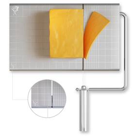 Kenai Kitchen 617270060063 Cheese Slicer With Wire For Block - Adjustable Stainless Steel